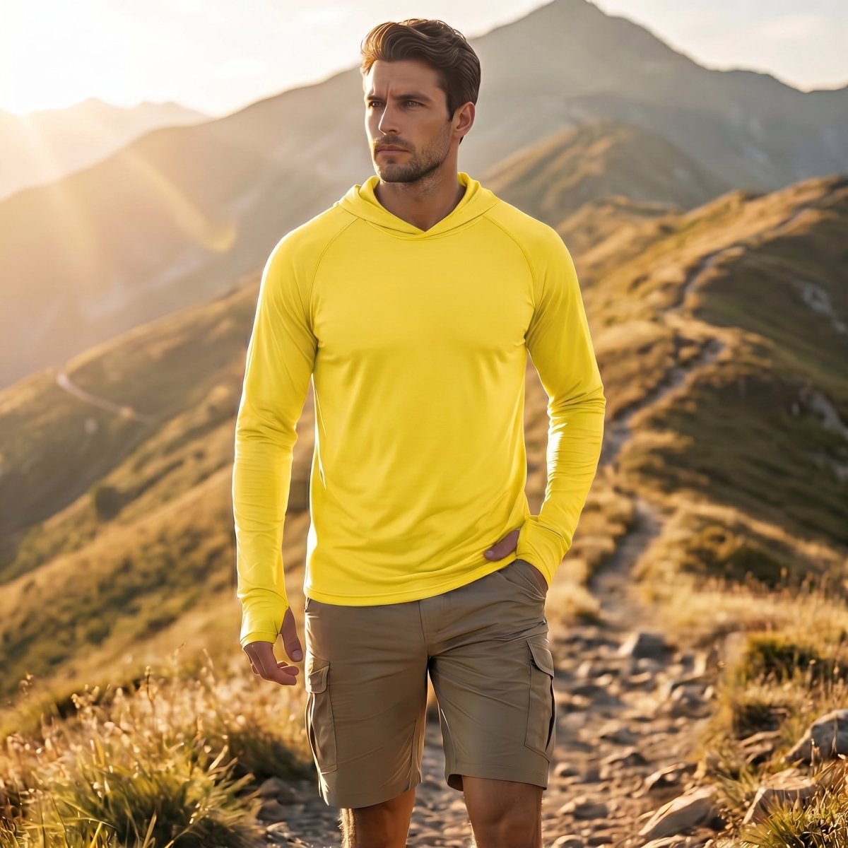 Men's UPF 50+ Sun Protective Athletic Rash Guard Shirts