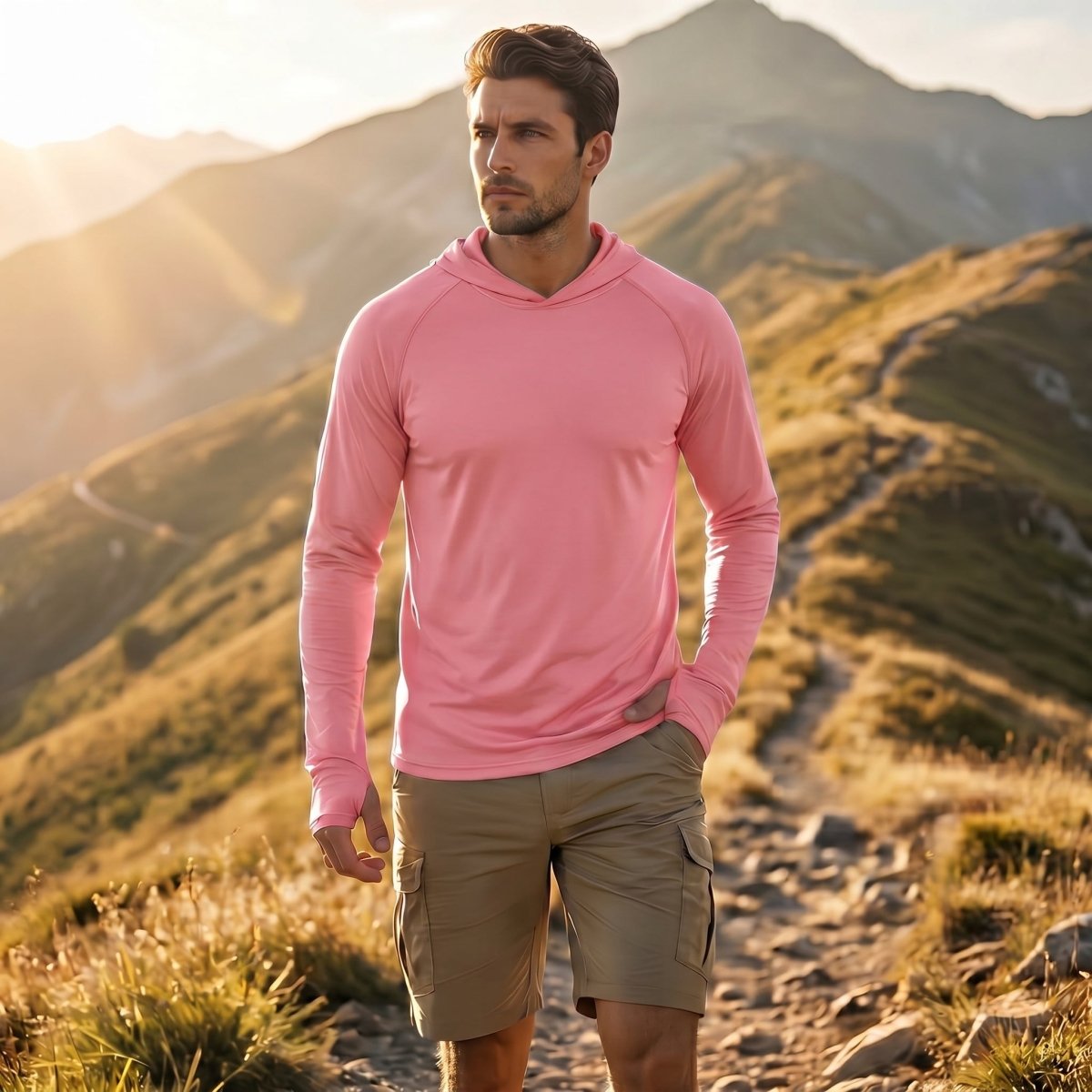 Men's UPF 50+ Sun Protective Athletic Rash Guard Shirts