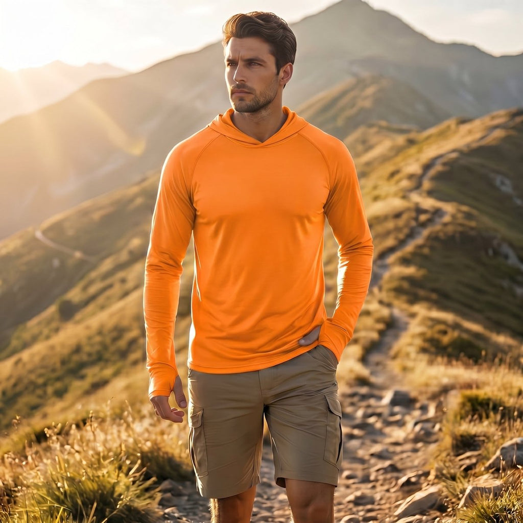 Men's UPF 50+ Sun Protective Athletic Rash Guard Shirts