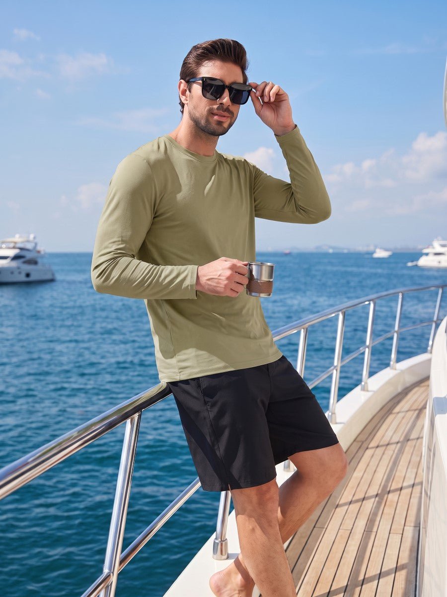 Men's UPF 80+ Sun Shirt Quick Dry Long Sleeve Shirts