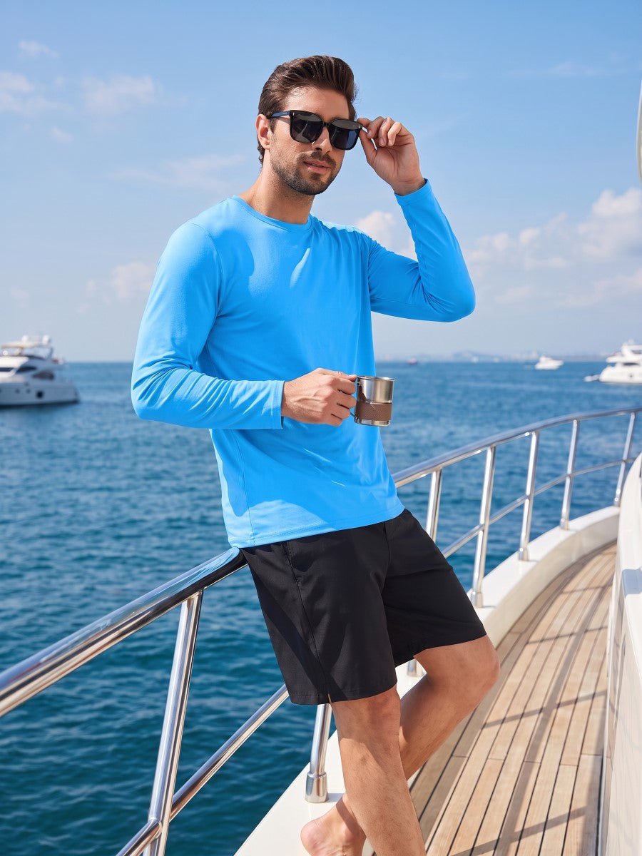 Men's UPF 80+ Sun Shirt Quick Dry Long Sleeve Shirts