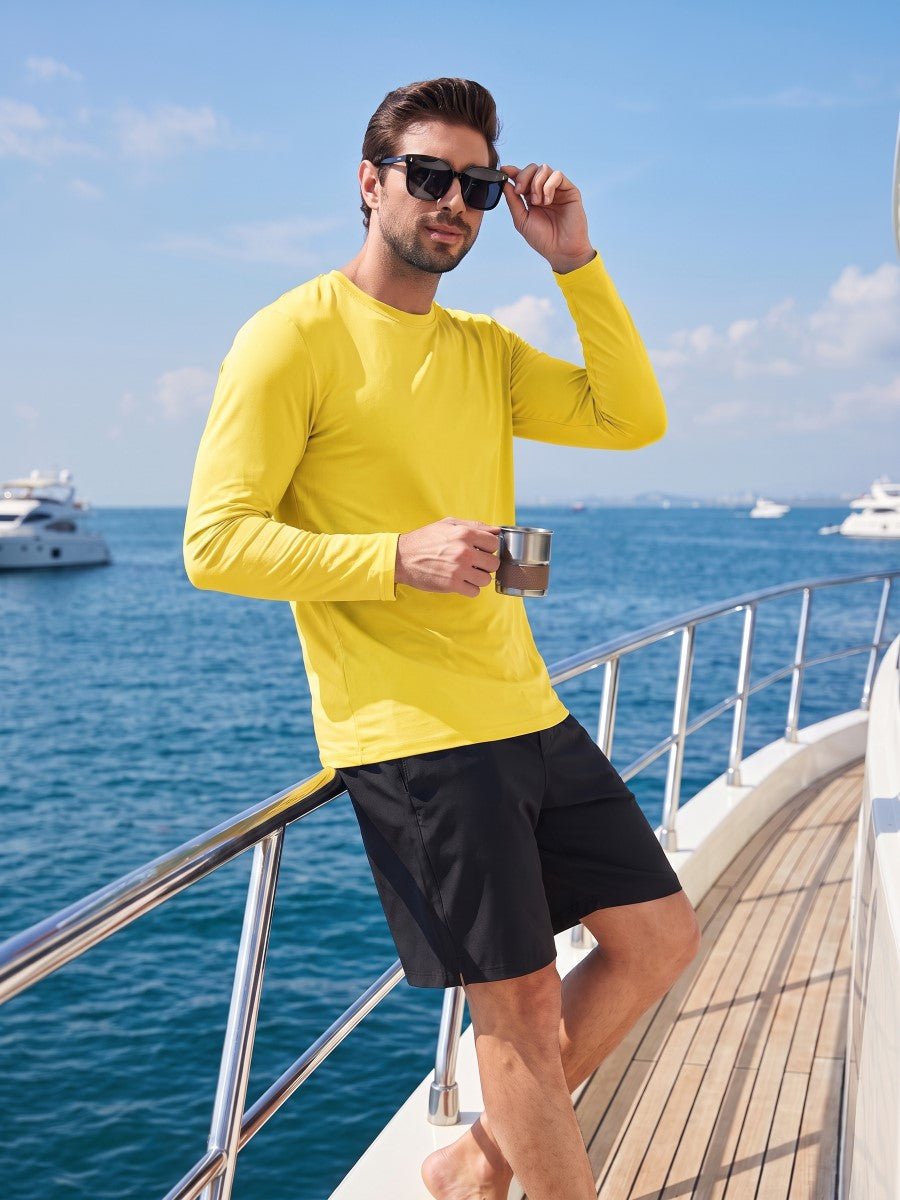Men's UPF 80+ Sun Shirt Quick Dry Long Sleeve Shirts