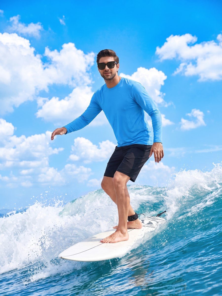 Men's UPF 80+ Sun Shirt Quick Dry Long Sleeve Shirts
