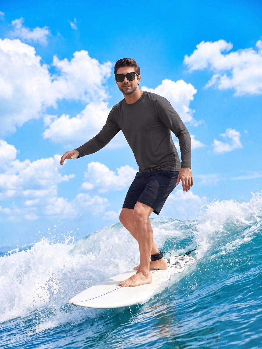 Men's UPF 80+ Sun Shirt Quick Dry Long Sleeve Shirts