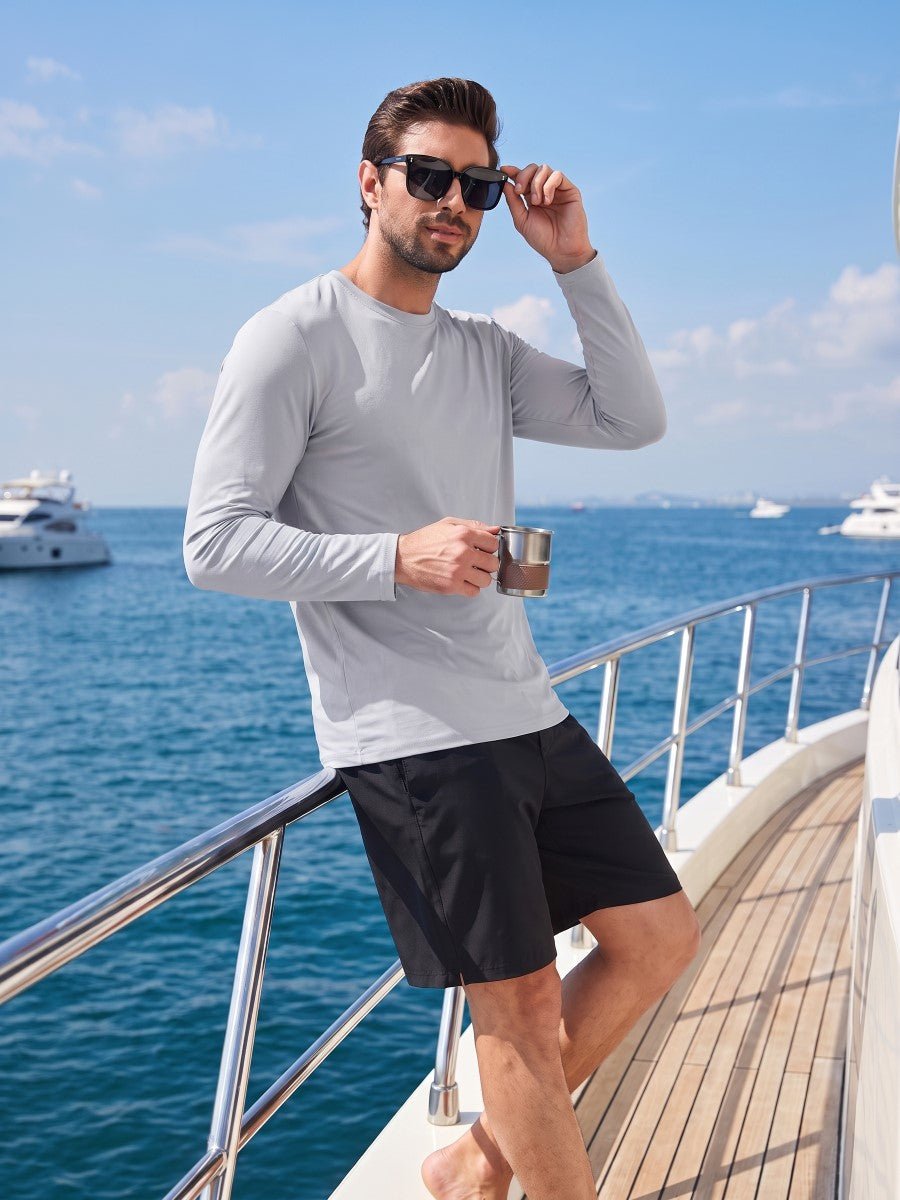 Men's UPF 80+ Sun Shirt Quick Dry Long Sleeve Shirts