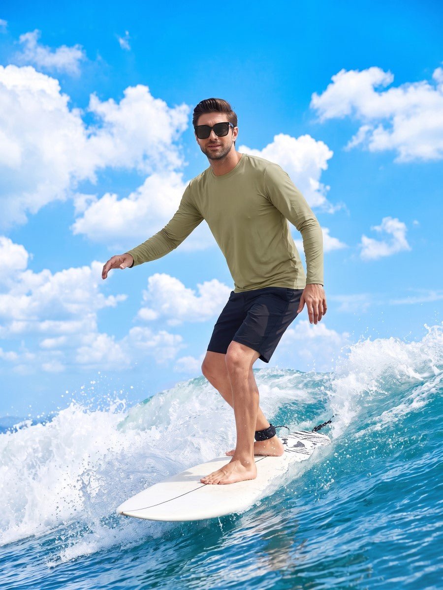 Men's UPF 80+ Sun Shirt Quick Dry Long Sleeve Shirts