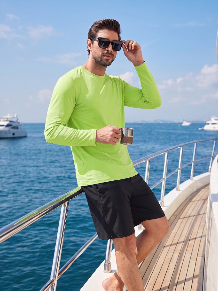 Men's UPF 80+ Sun Shirt Quick Dry Long Sleeve Shirts