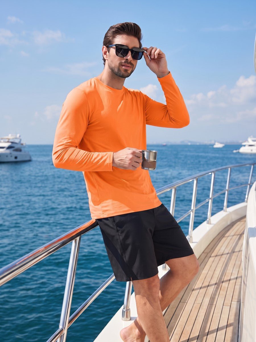 Men's UPF 80+ Sun Shirt Quick Dry Long Sleeve Shirts