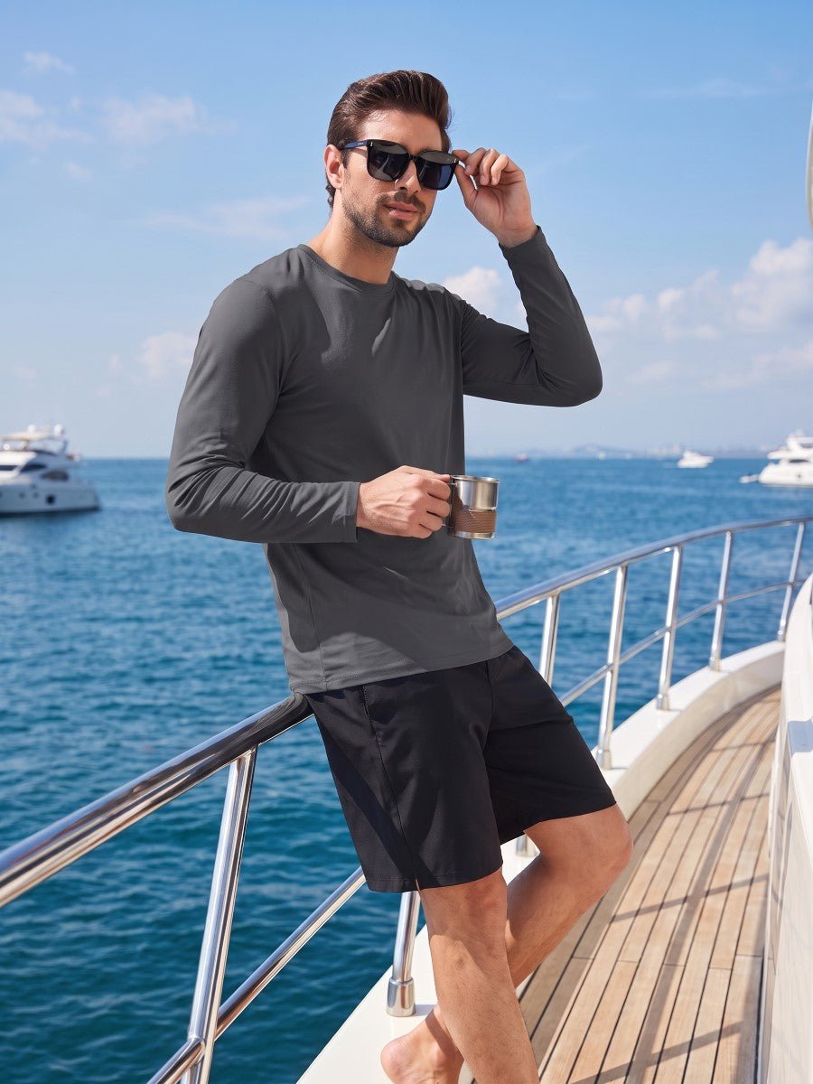 Men's UPF 80+ Sun Shirt Quick Dry Long Sleeve Shirts