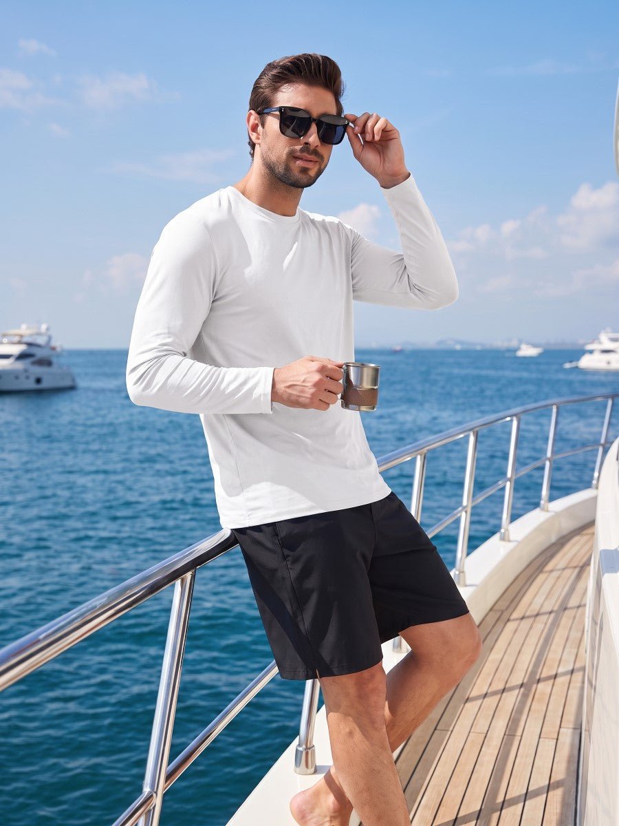 Men's UPF 80+ Sun Shirt Quick Dry Long Sleeve Shirts