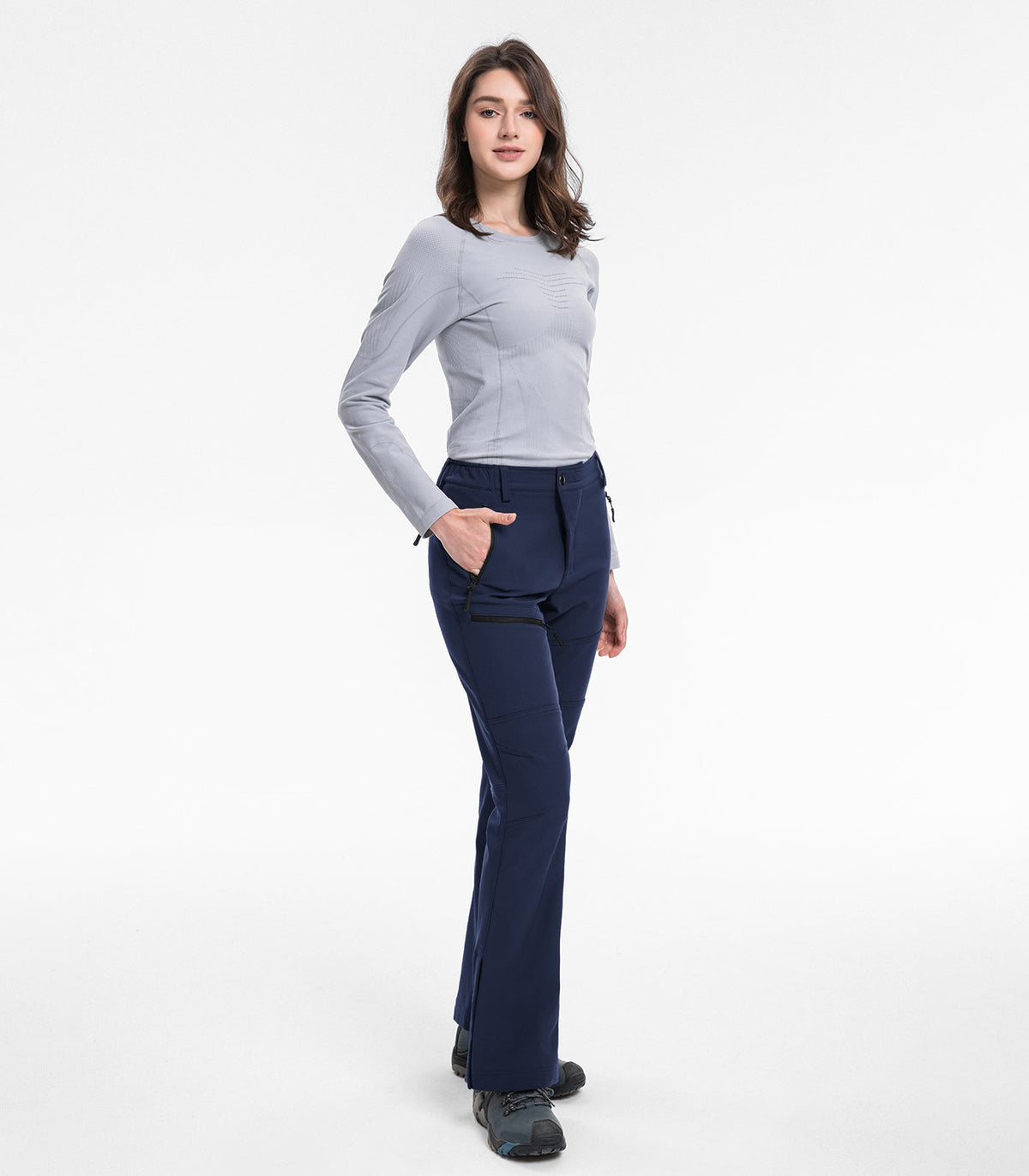 Women's Snow Ski Flare Hiking Pants - SnowVenture W021
