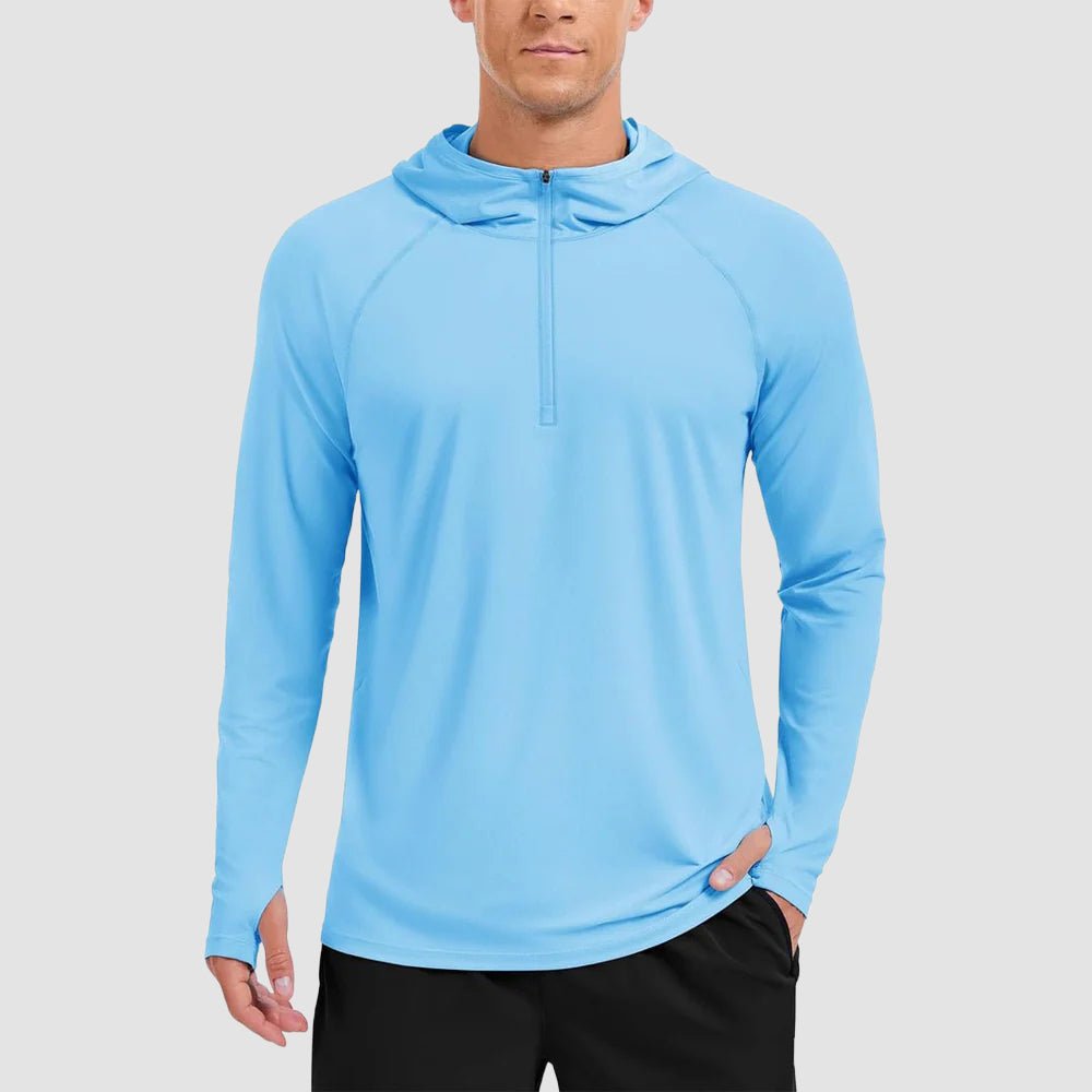 Quarter Zip UPF 50+ Sun Protection Hoodie Shirts