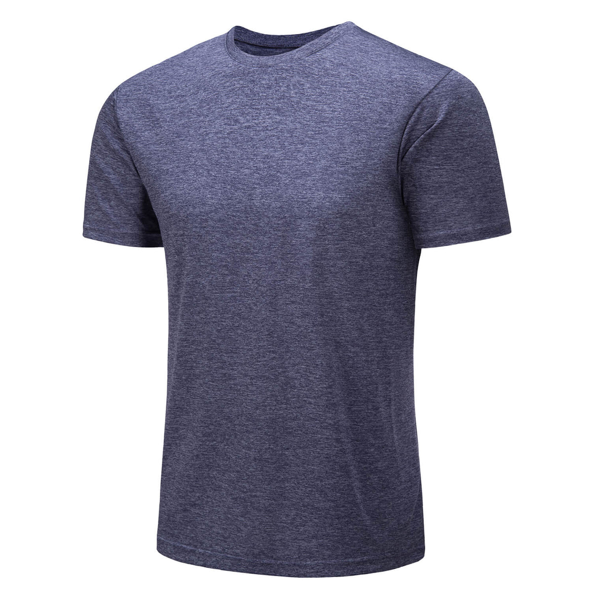 Men's Quick-Dry Solid Round Neck T-shirt