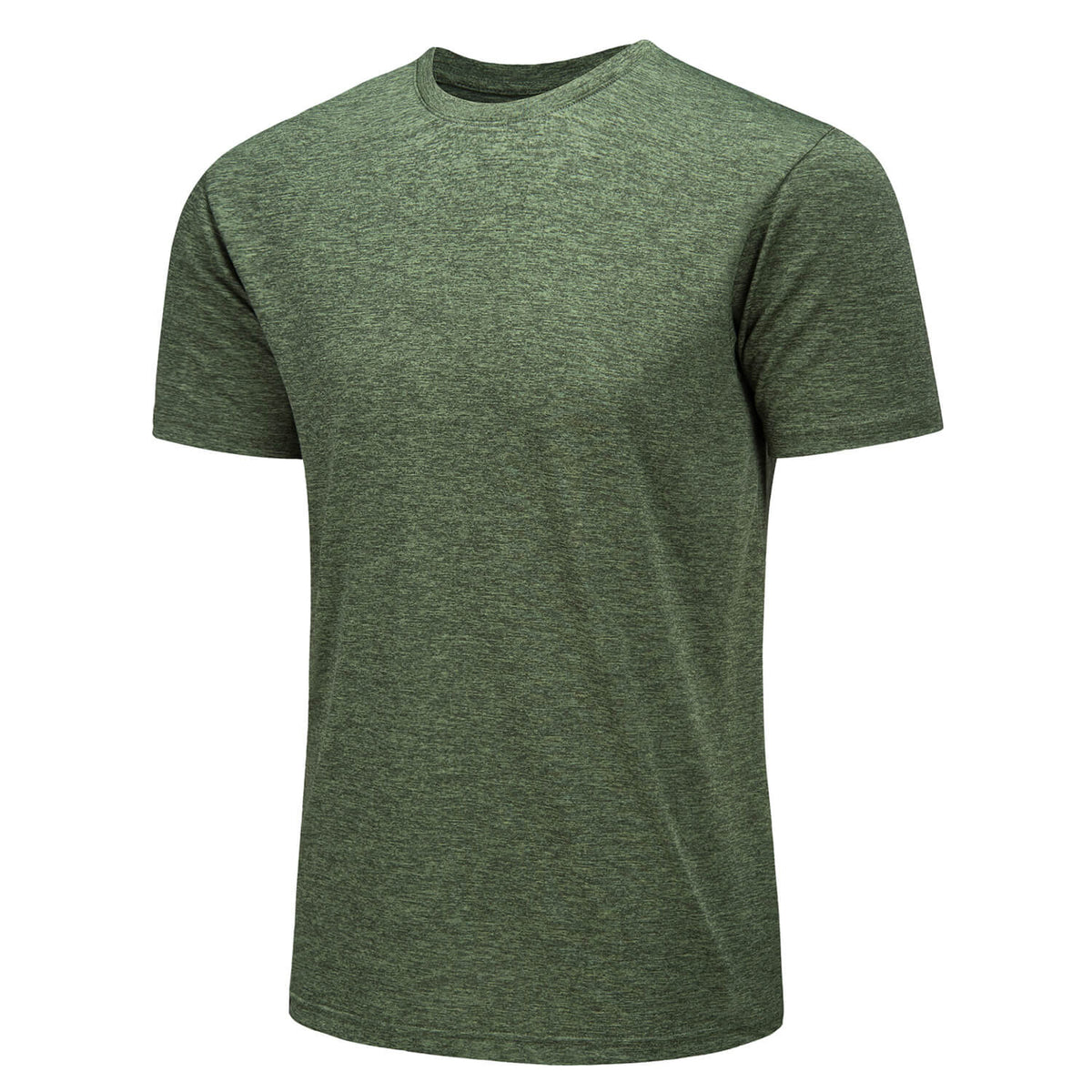 Men's Quick-Dry Solid Round Neck T-shirt