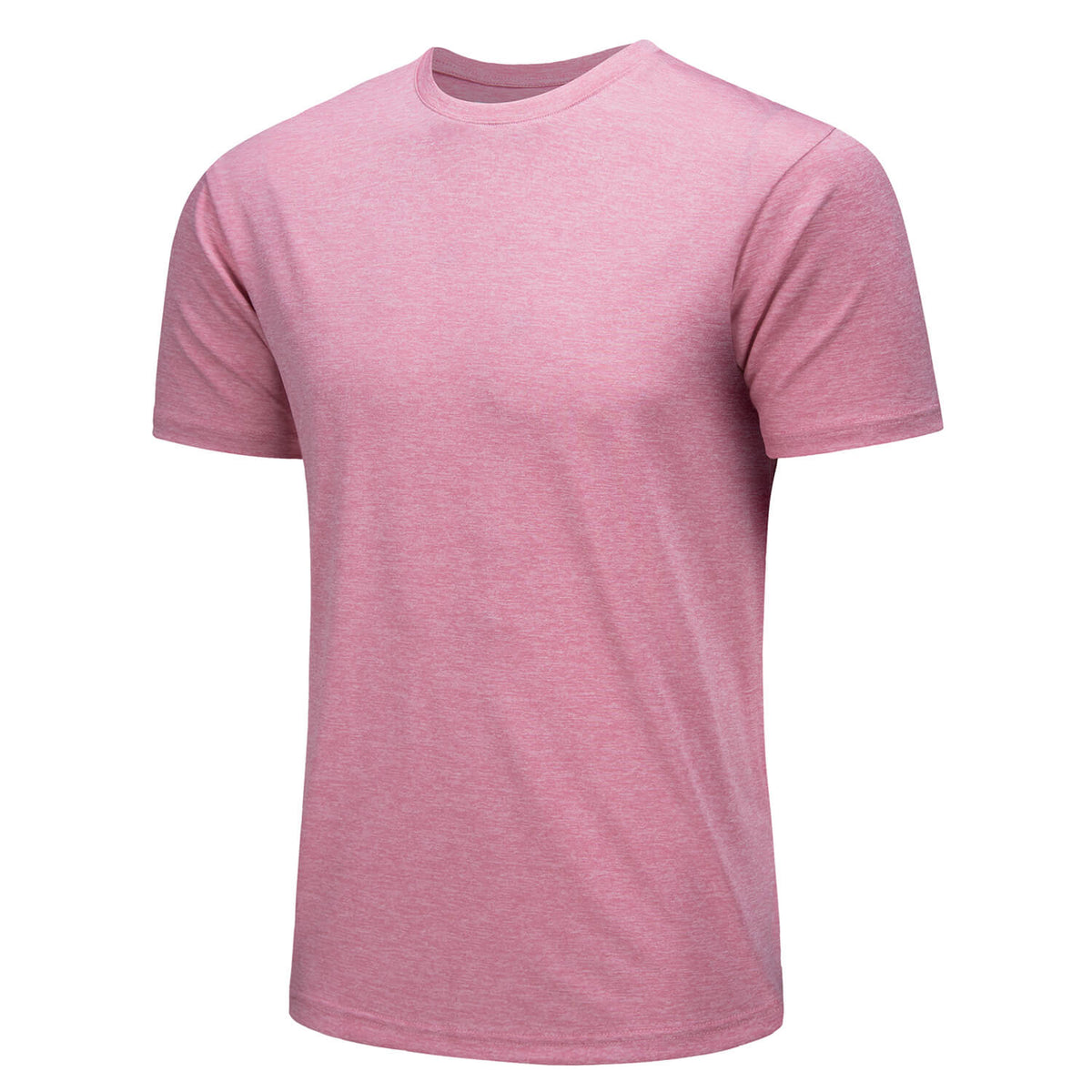 Men's Quick-Dry Solid Round Neck T-shirt
