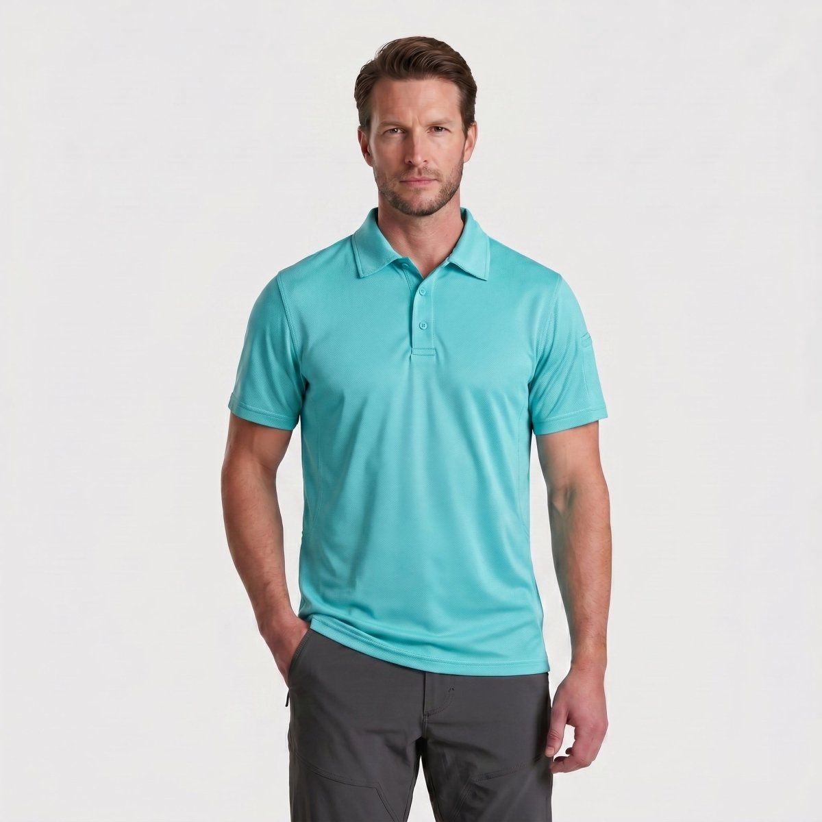Mens Outdoor Sports Performance Polo Shirts