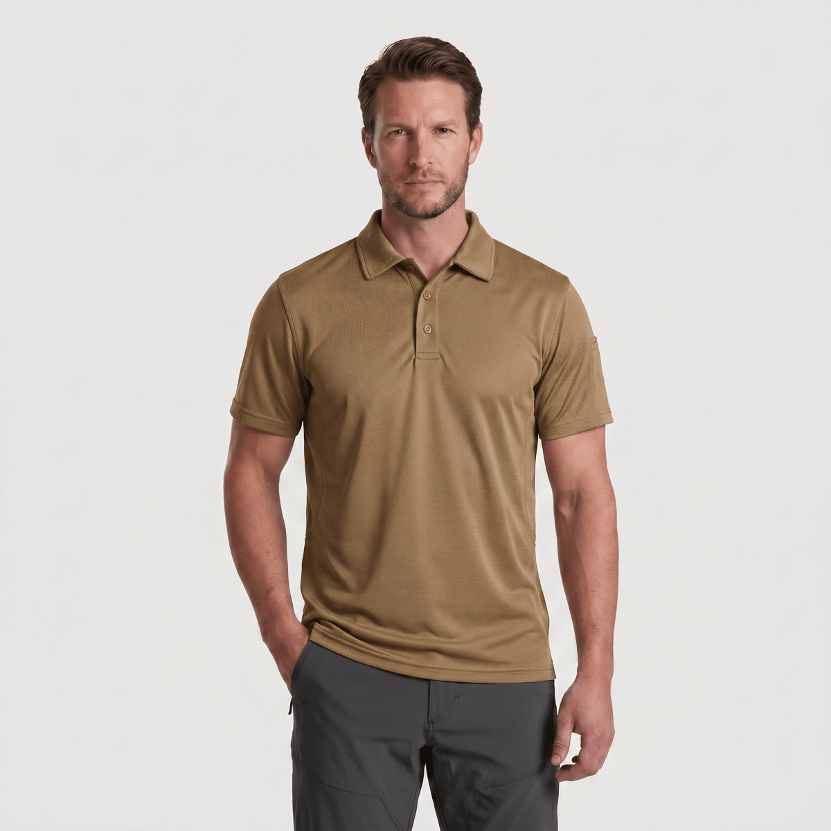 Mens Outdoor Sports Performance Polo Shirts