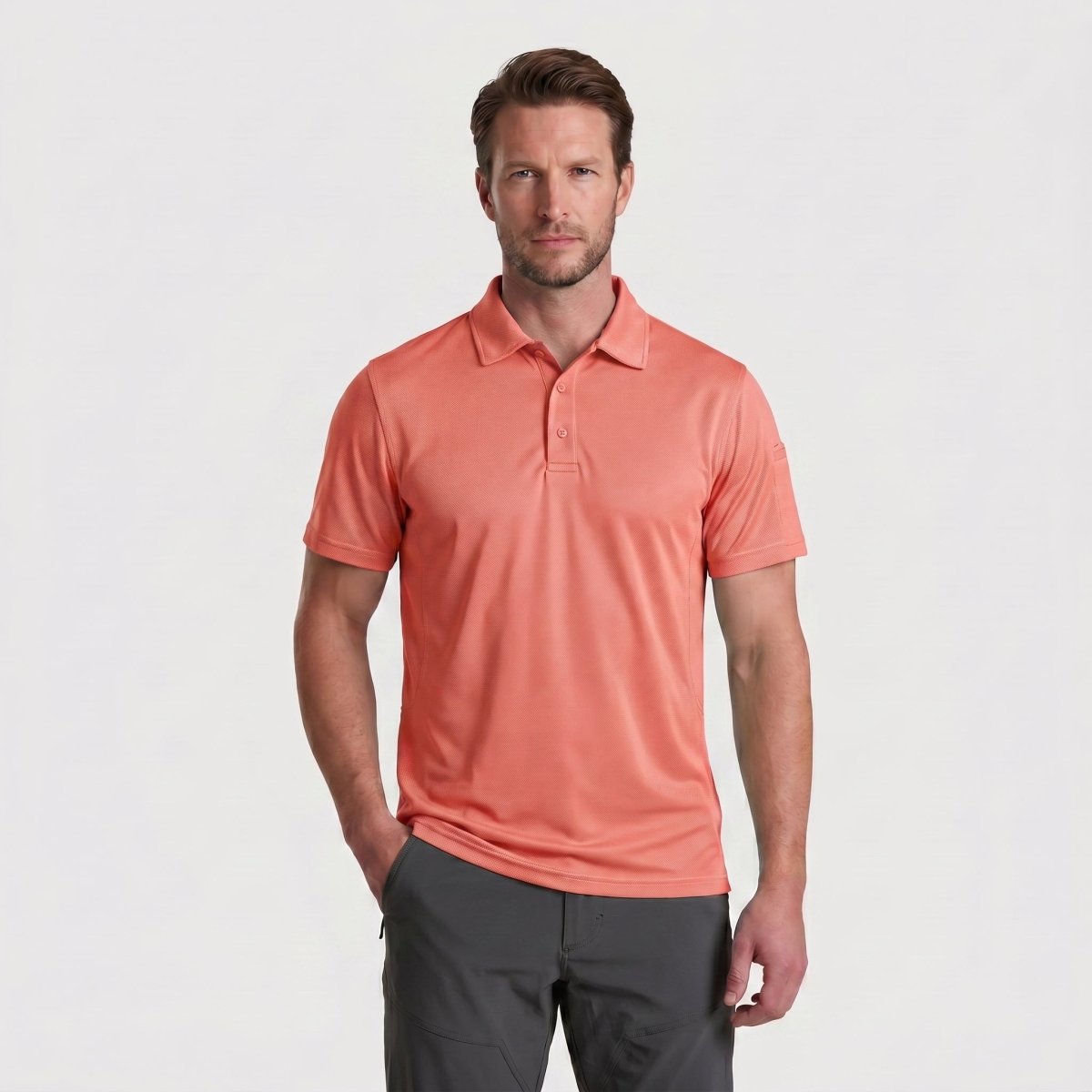 Mens Outdoor Sports Performance Polo Shirts
