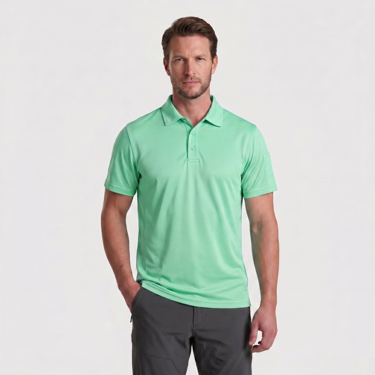 Mens Outdoor Sports Performance Polo Shirts