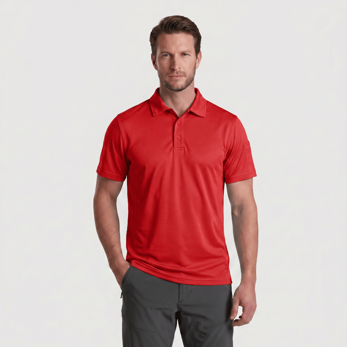 Mens Outdoor Sports Performance Polo Shirts