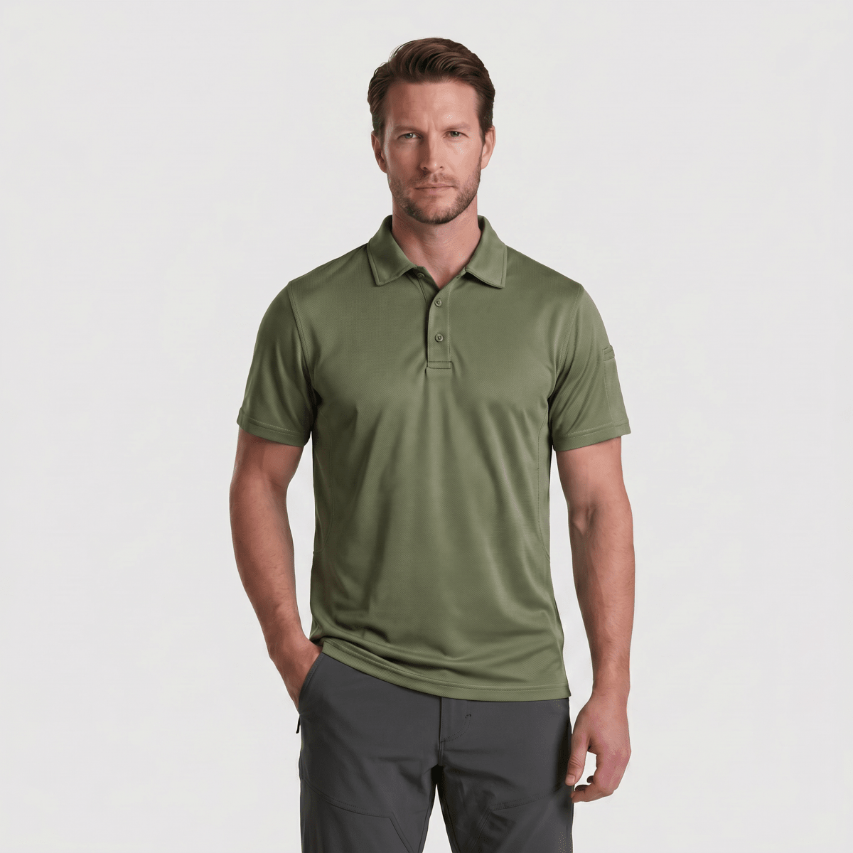 Mens Outdoor Sports Performance Polo Shirts