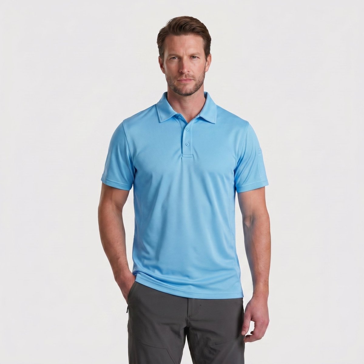 Mens Outdoor Sports Performance Polo Shirts