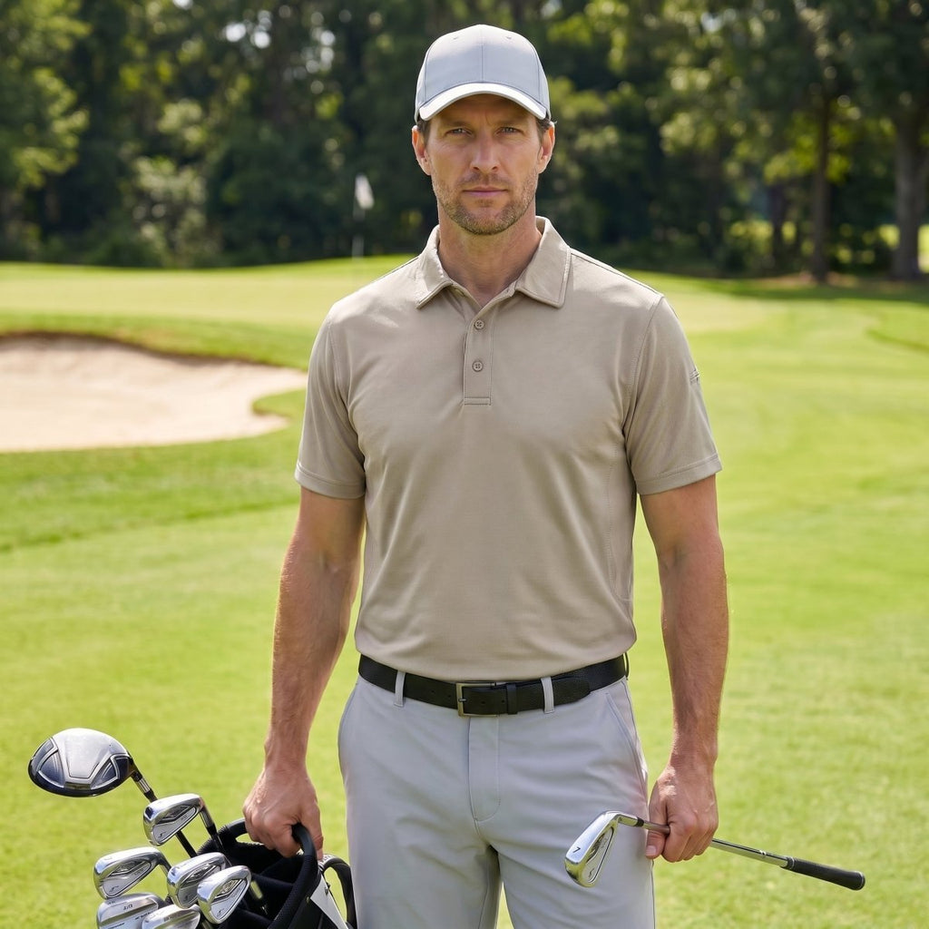 Mens Outdoor Sports Performance Polo Shirts