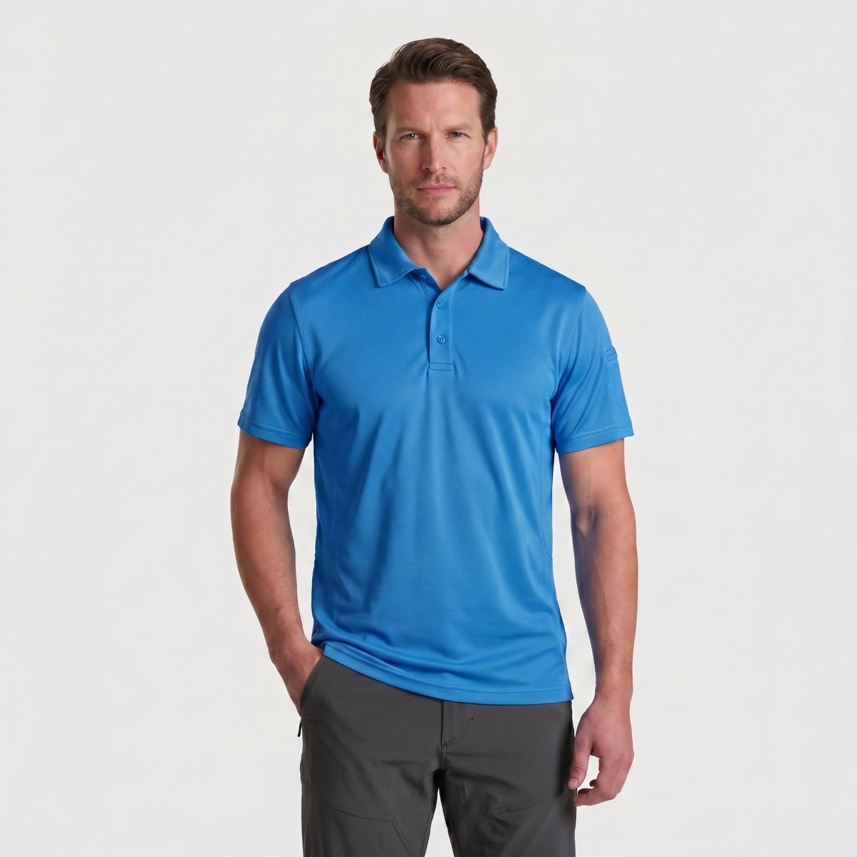 Mens Outdoor Sports Performance Polo Shirts