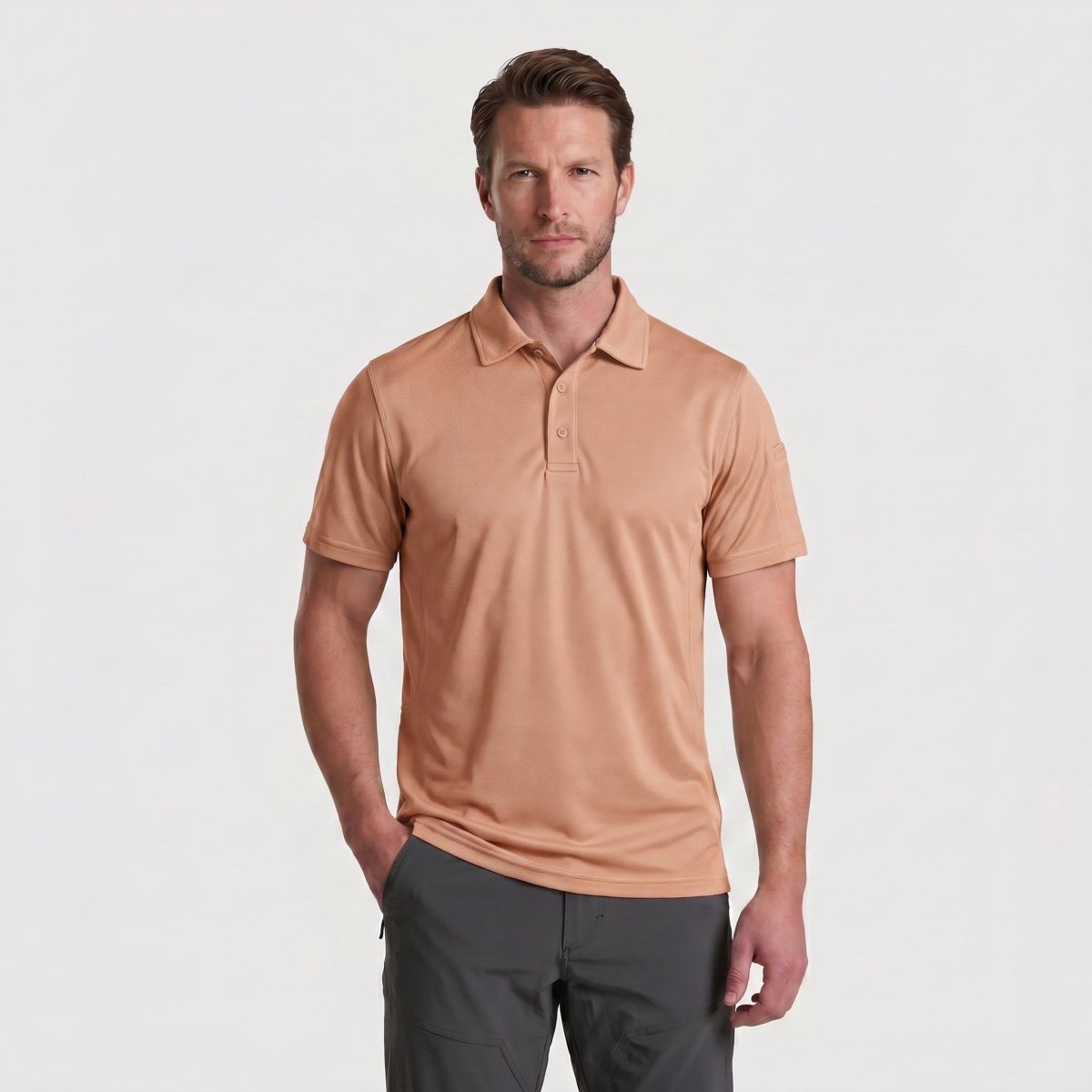 Mens Outdoor Sports Performance Polo Shirts