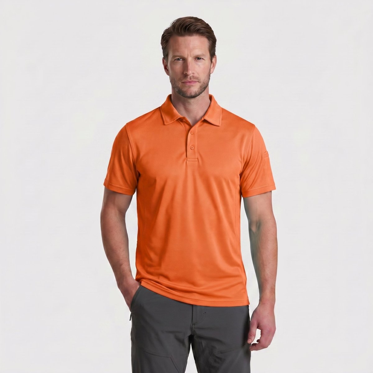 Mens Outdoor Sports Performance Polo Shirts