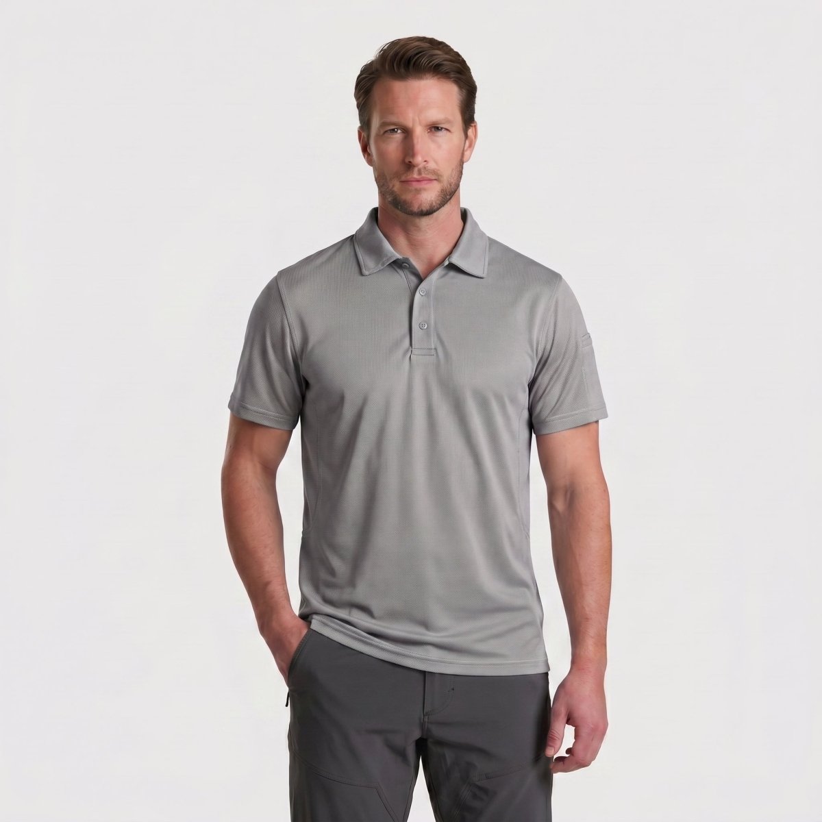Mens Outdoor Sports Performance Polo Shirts