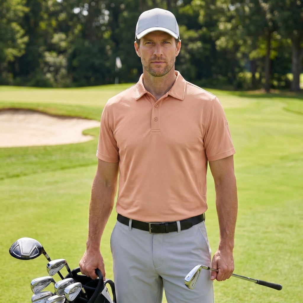 Mens Outdoor Sports Performance Polo Shirts