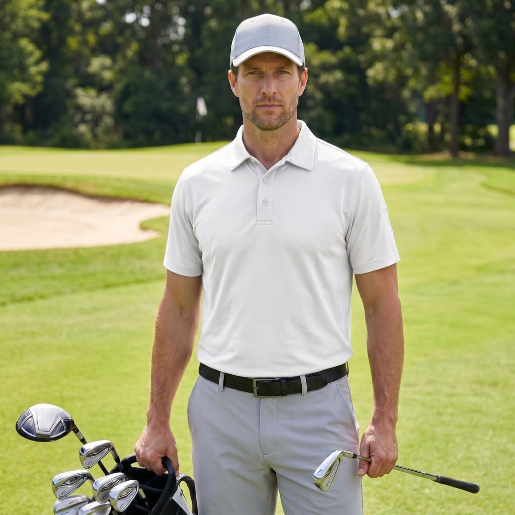 Mens Outdoor Sports Performance Polo Shirts