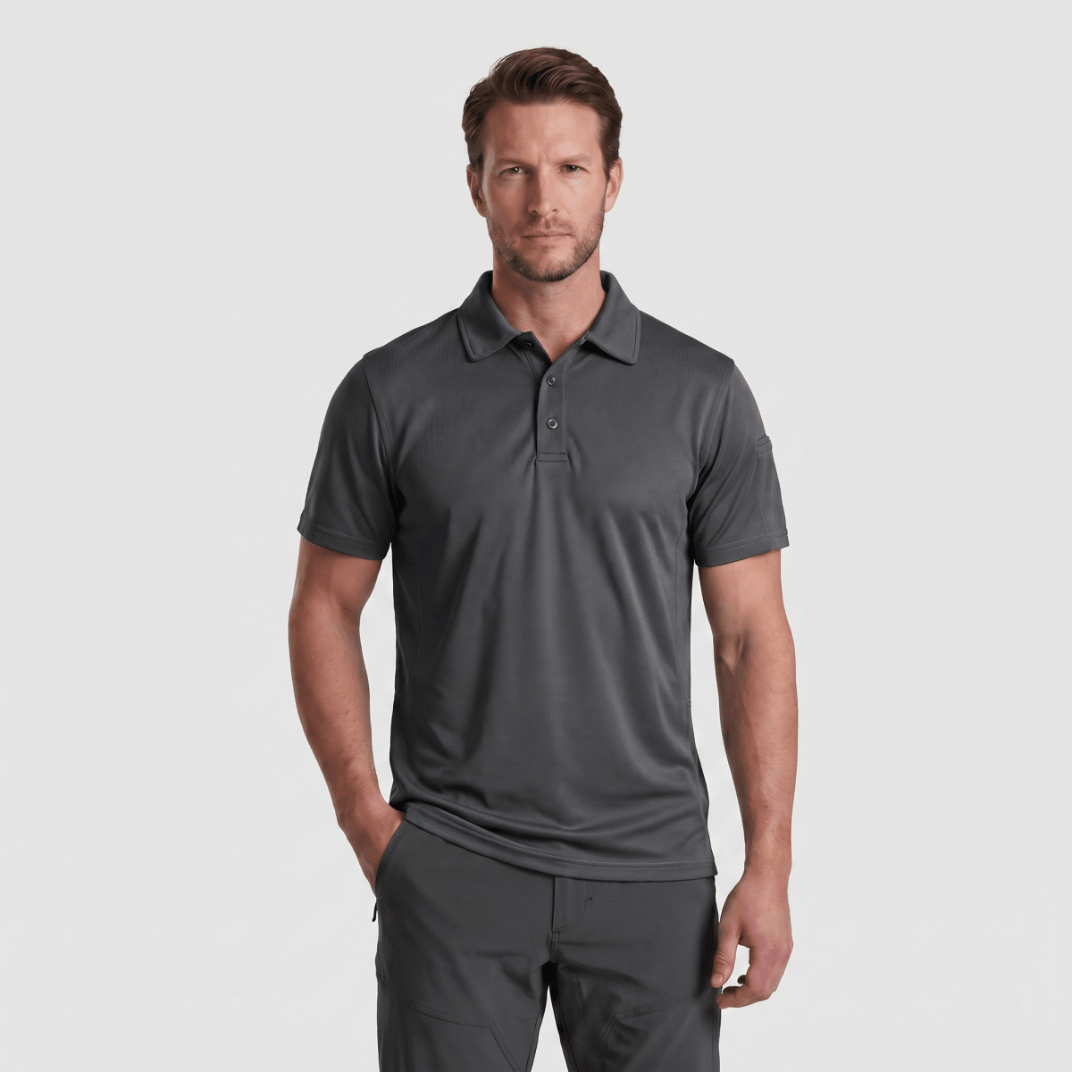 Mens Outdoor Sports Performance Polo Shirts