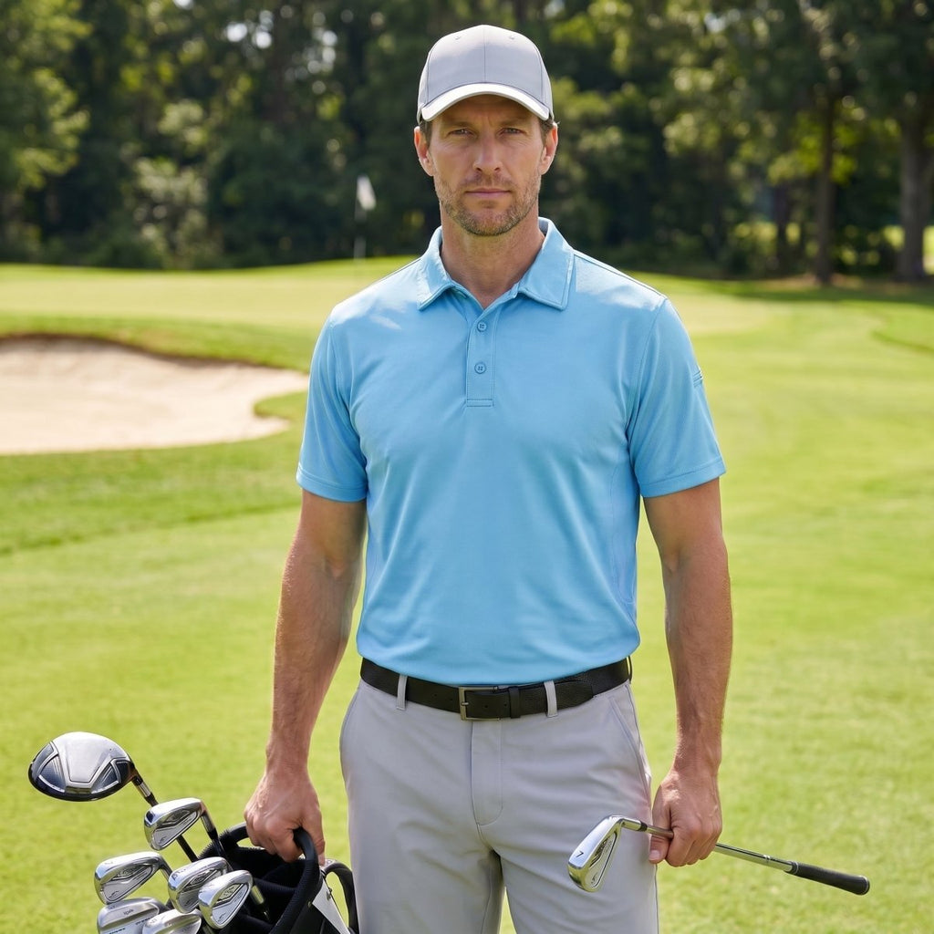 Mens Outdoor Sports Performance Polo Shirts
