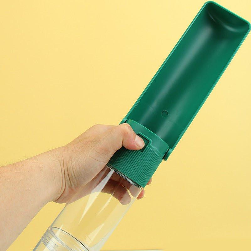 Ribbed Portable Pet Bottle in White