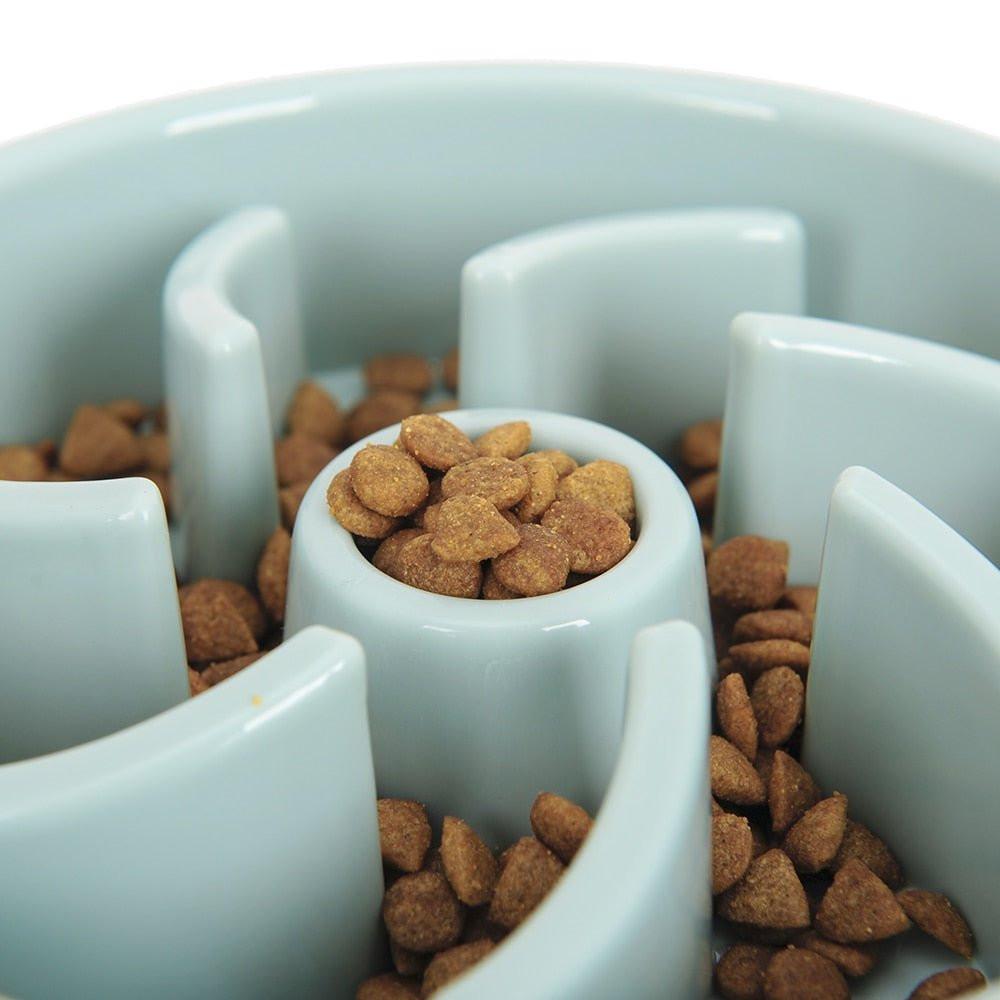 Slow Training Pet Feeder in Pastel Pink