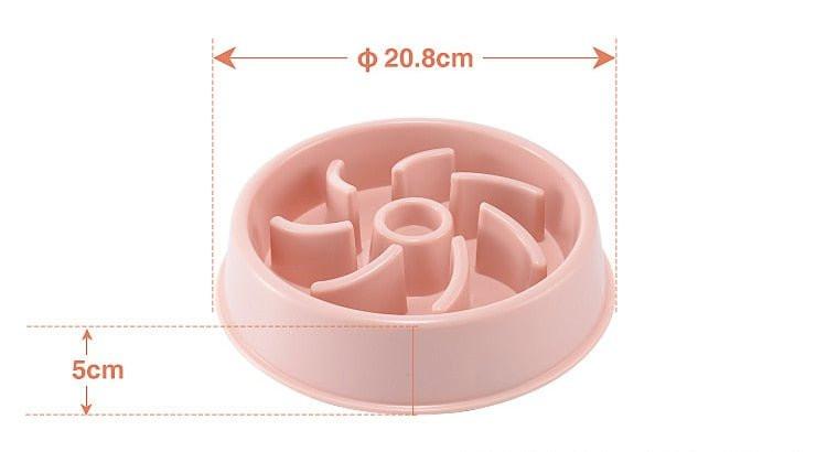 Slow Training Pet Feeder in Pastel Pink