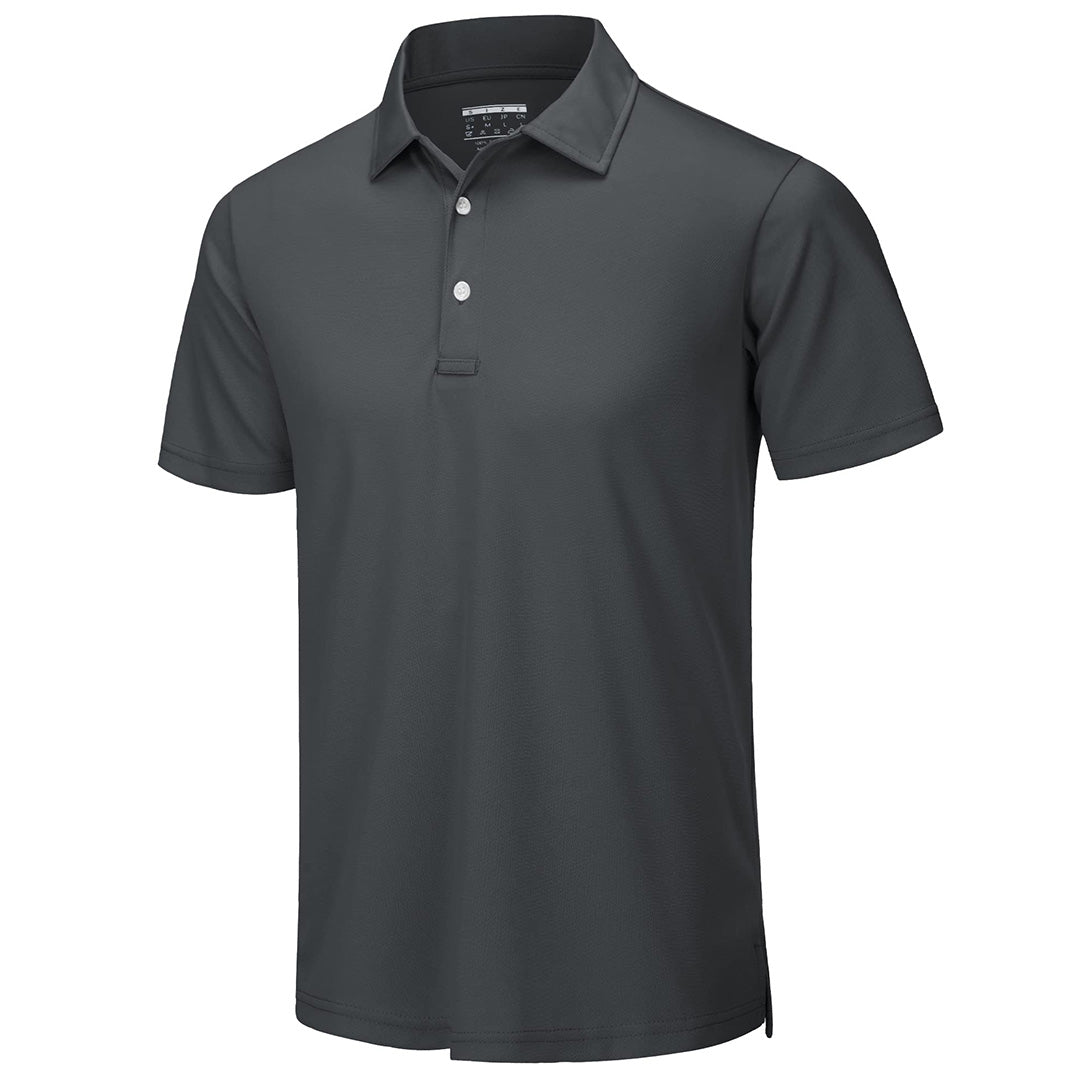 Men's UPF50+ Dry Fit Short Sleeve Performance Golf Polo Work Shirt