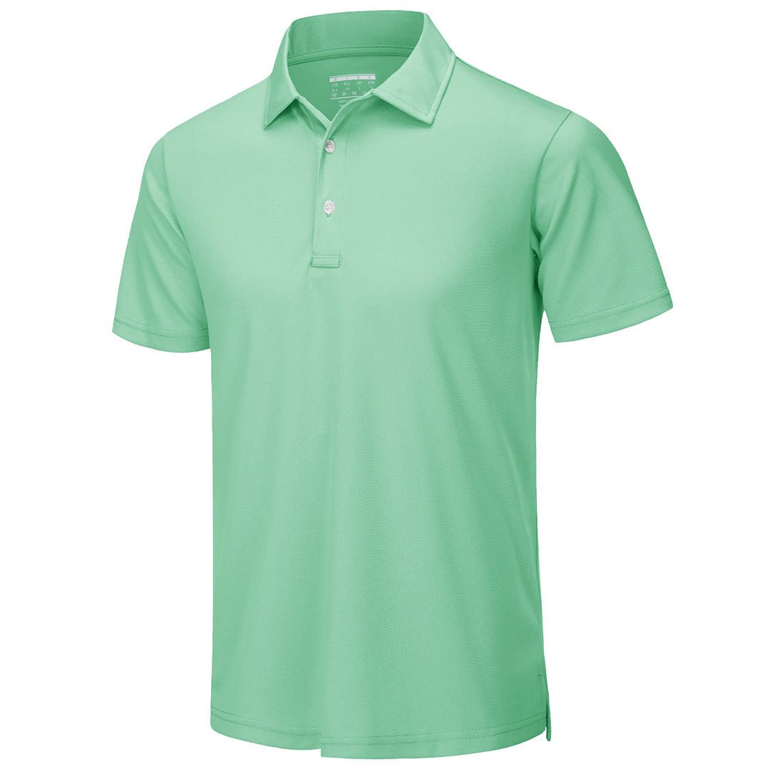 Men's UPF50+ Dry Fit Short Sleeve Performance Golf Polo Work Shirt