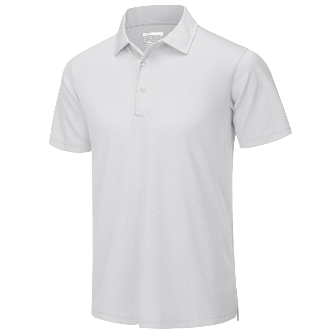 Men's UPF50+ Dry Fit Short Sleeve Performance Golf Polo Work Shirt