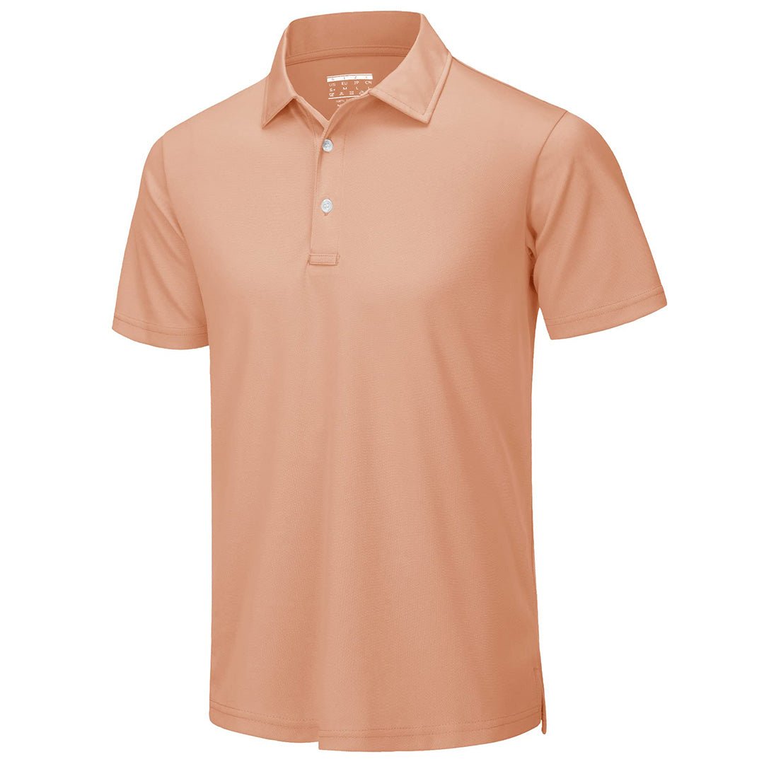 Men's UPF50+ Dry Fit Short Sleeve Performance Golf Polo Work Shirt