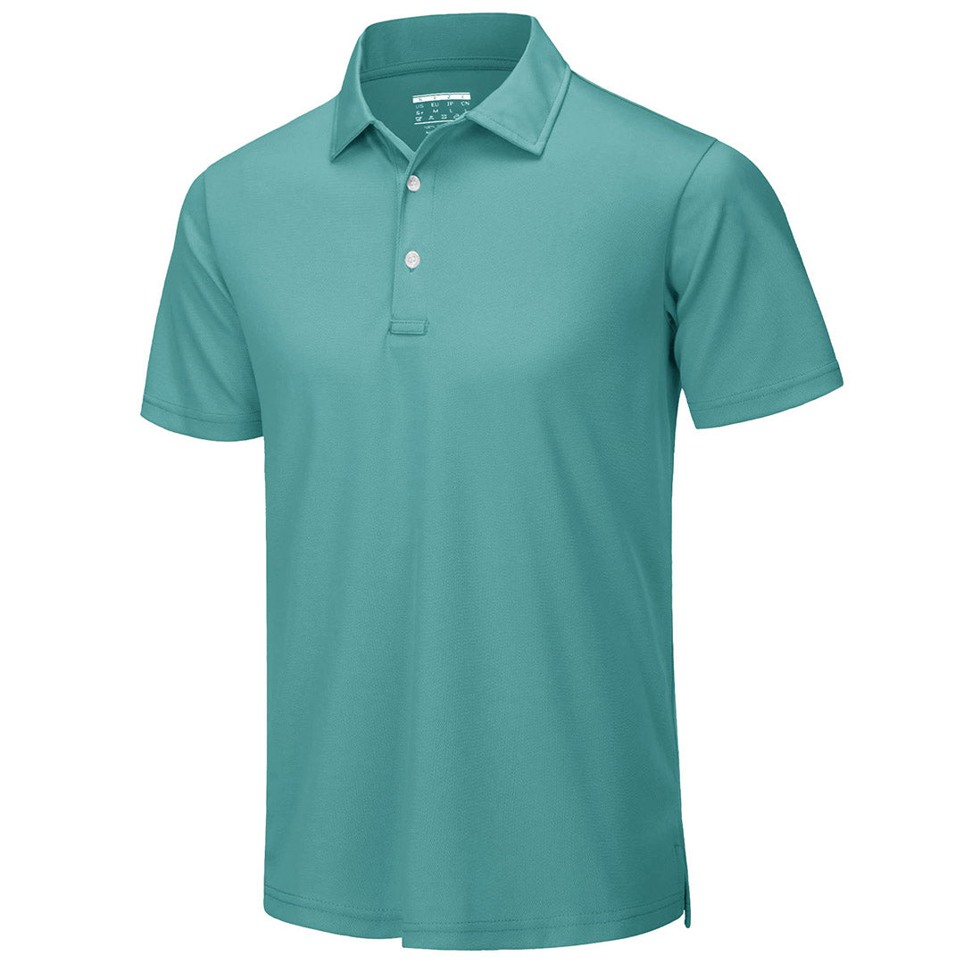 Men's UPF50+ Dry Fit Short Sleeve Performance Golf Polo Work Shirt