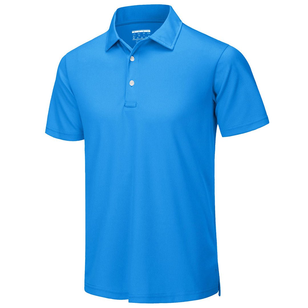 Men's UPF50+ Dry Fit Short Sleeve Performance Golf Polo Work Shirt