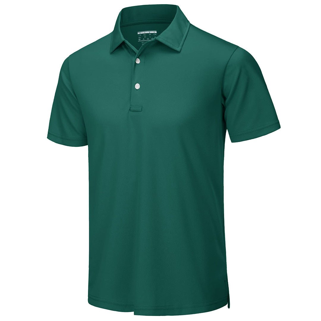 Men's UPF50+ Dry Fit Short Sleeve Performance Golf Polo Work Shirt