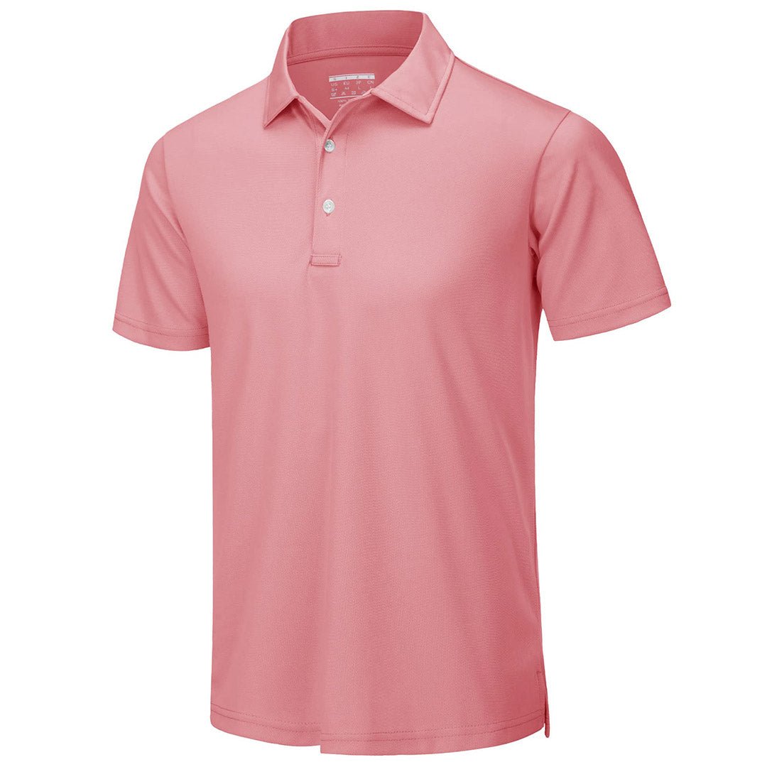 Men's UPF50+ Dry Fit Short Sleeve Performance Golf Polo Work Shirt