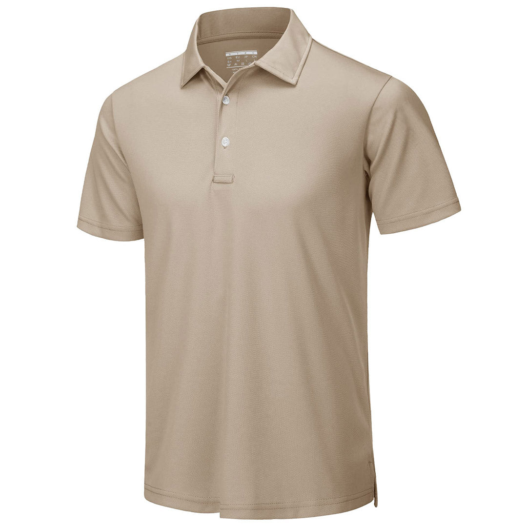 Men's UPF50+ Dry Fit Short Sleeve Performance Golf Polo Work Shirt