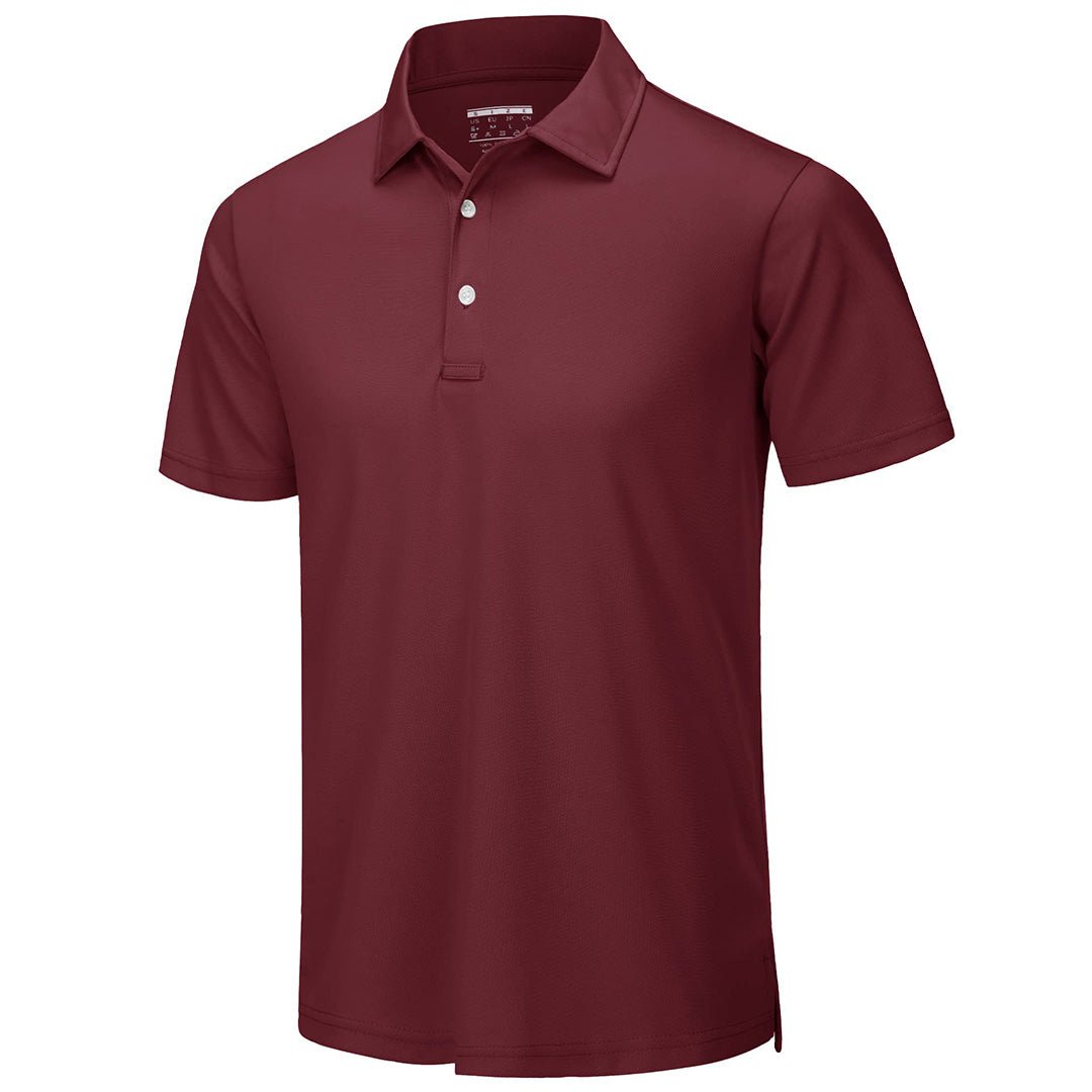Men's UPF50+ Dry Fit Short Sleeve Performance Golf Polo Work Shirt