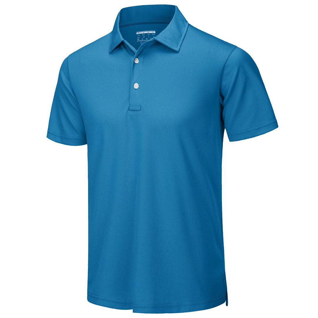 Men's UPF50+ Dry Fit Short Sleeve Performance Golf Polo Work Shirt