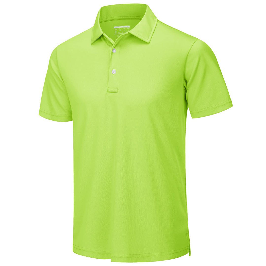 Men's UPF50+ Dry Fit Short Sleeve Performance Golf Polo Work Shirt